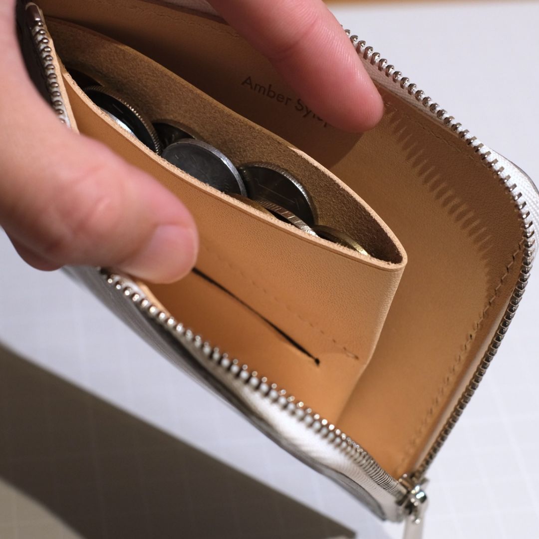 L wallet / gray