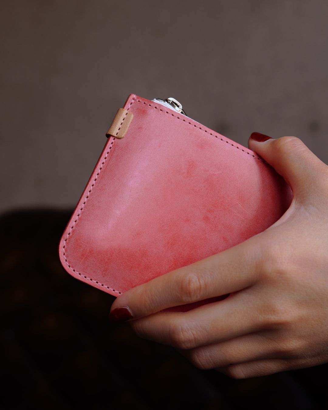 L wallet / pink